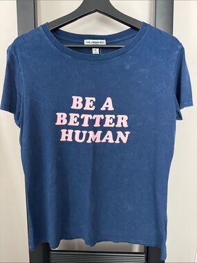 Sub_Urban Riot Navy Tee with Pink Slogan